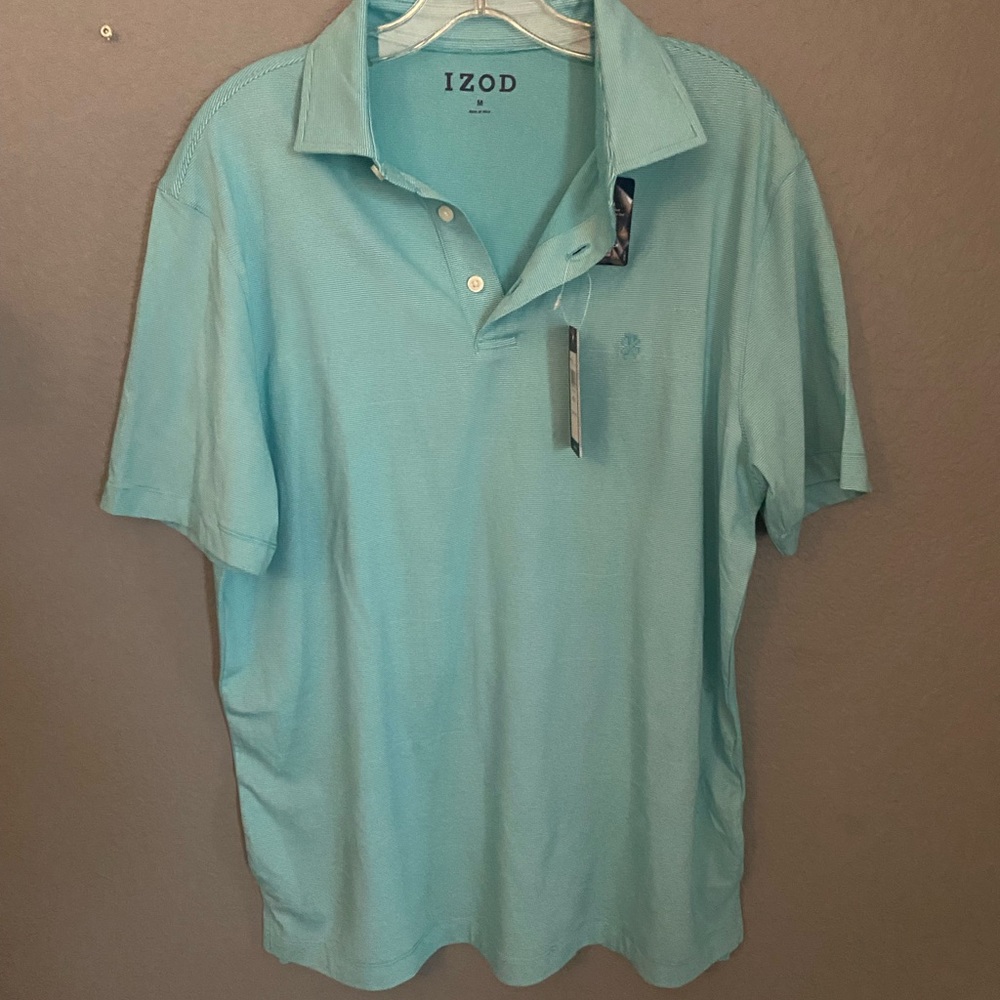 IZOD men’s turquoise polo